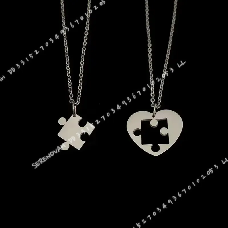 Magnetic Couple Matching Necklaces - Conjunto de 2 Peças: Colar de