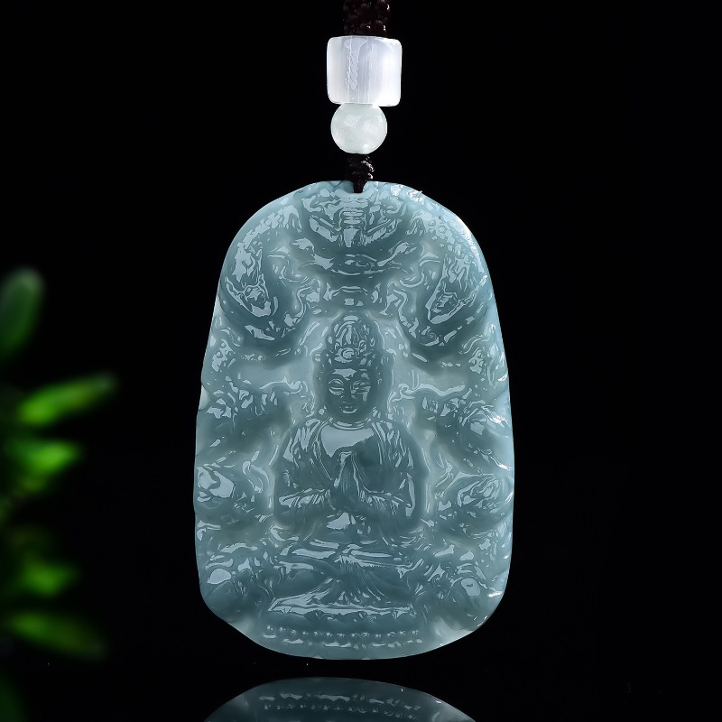 Necklaces - Colar Pingente de Jade Esmeralda Natural