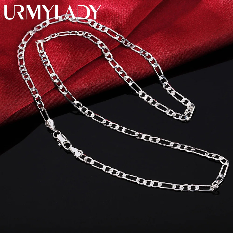 Cuban Link Chain 12Mm - 40-75cm 925 prata esterlina 16-30 polegadas