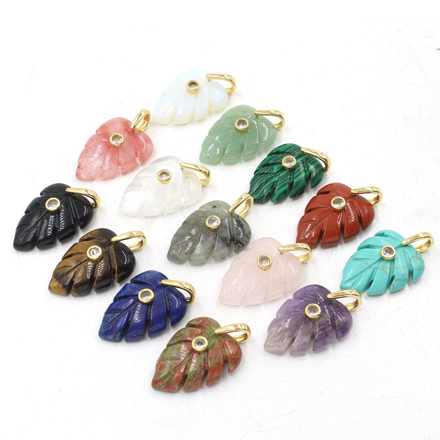 Crystal Pendant Necklace Natural Stone - Pingente de Cristal Natural em Forma