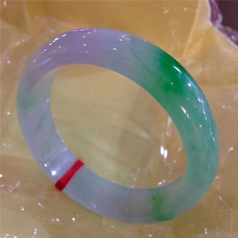 Bracelets - Jadeíte Violeta Natural, Textura Cerosa como
