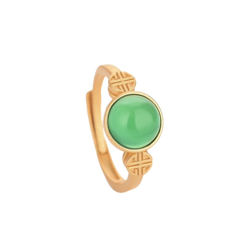 Rings - Anéis de jade natural jóias reais