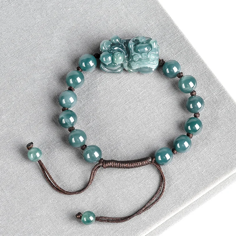 Bracelets - Birmanês Jade Pixiu Pulseiras para Homens