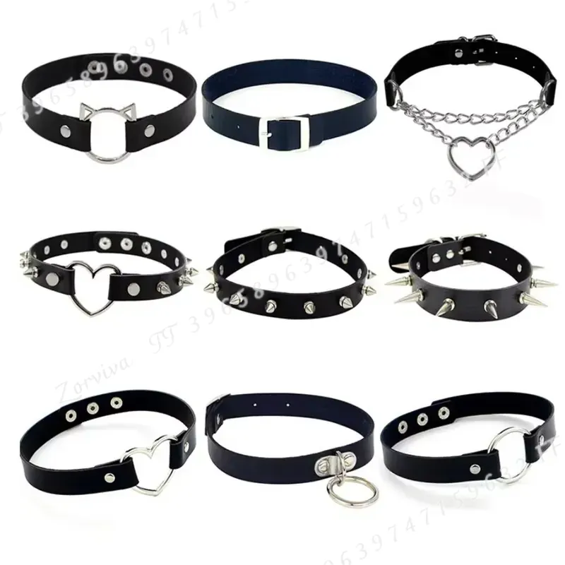 Colar Choker Gótico Punk Rock  - Goth Punk Spike Choker avaliação e preço