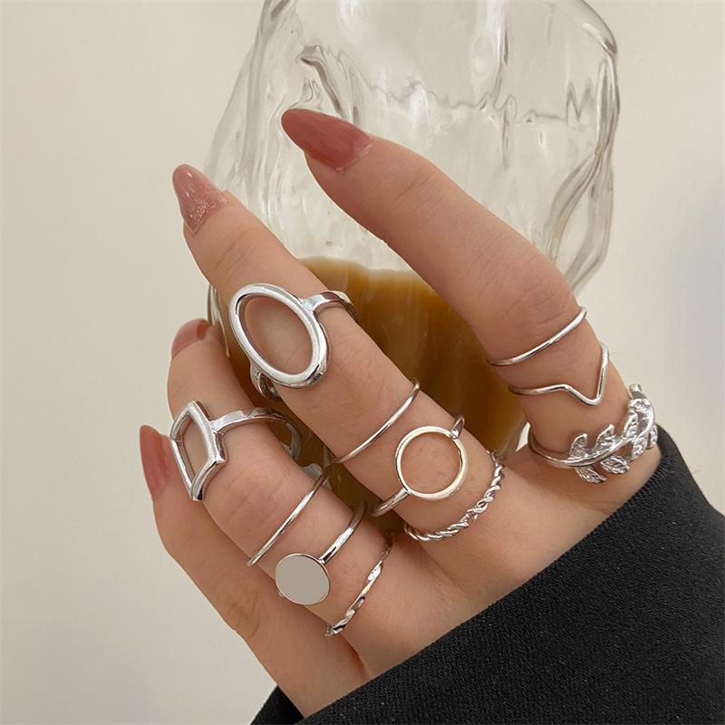 Anel do punk do grânulo do met - Vintage Punk Knuckle Rings Set avaliação e preço