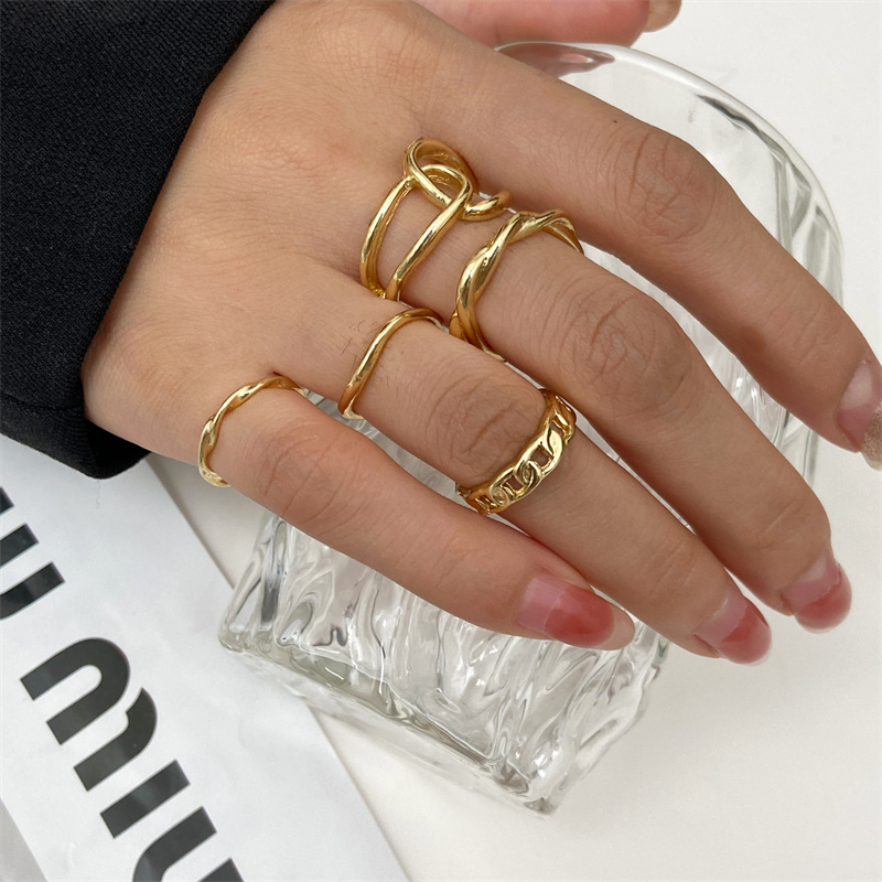 Anel do punk do grânulo do met - Vintage Punk Knuckle Rings Set avaliação e preço