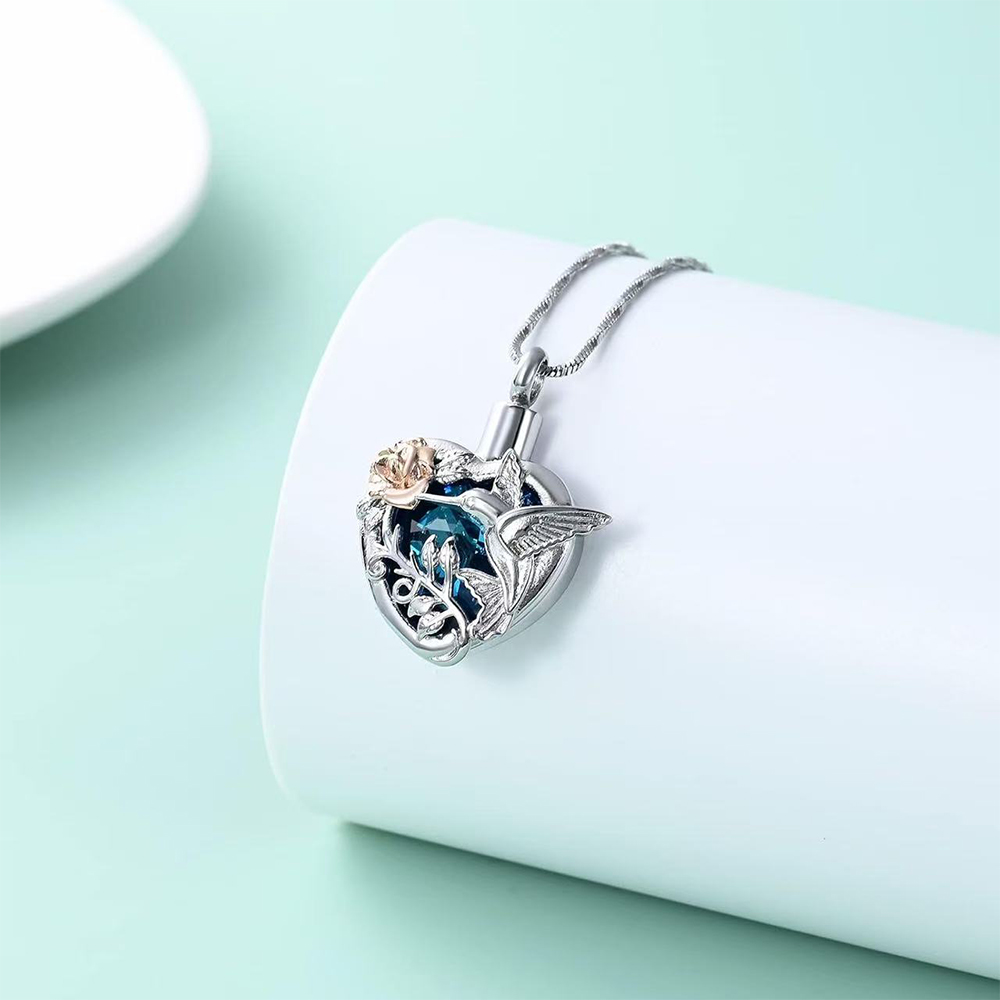 Colar de medalhão de urna de c - Heart Locket Necklace Photo avaliação e preço