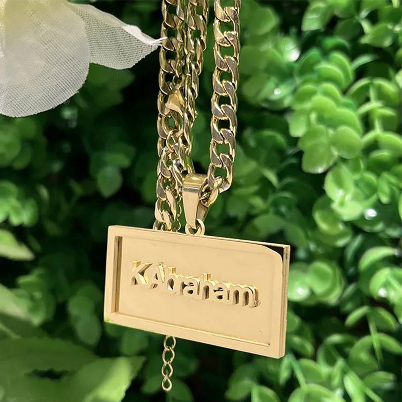 Nome personalizado hip hop col - Custom Name Necklace Stainless Steel avaliação e preço