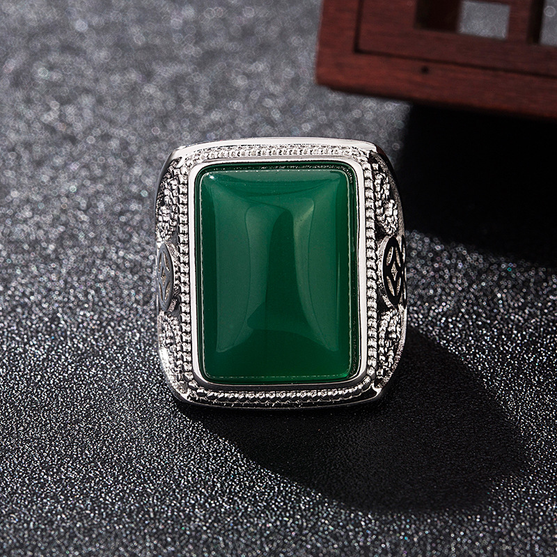 Anéis de jade natural verde, j - Rings avaliação e preço