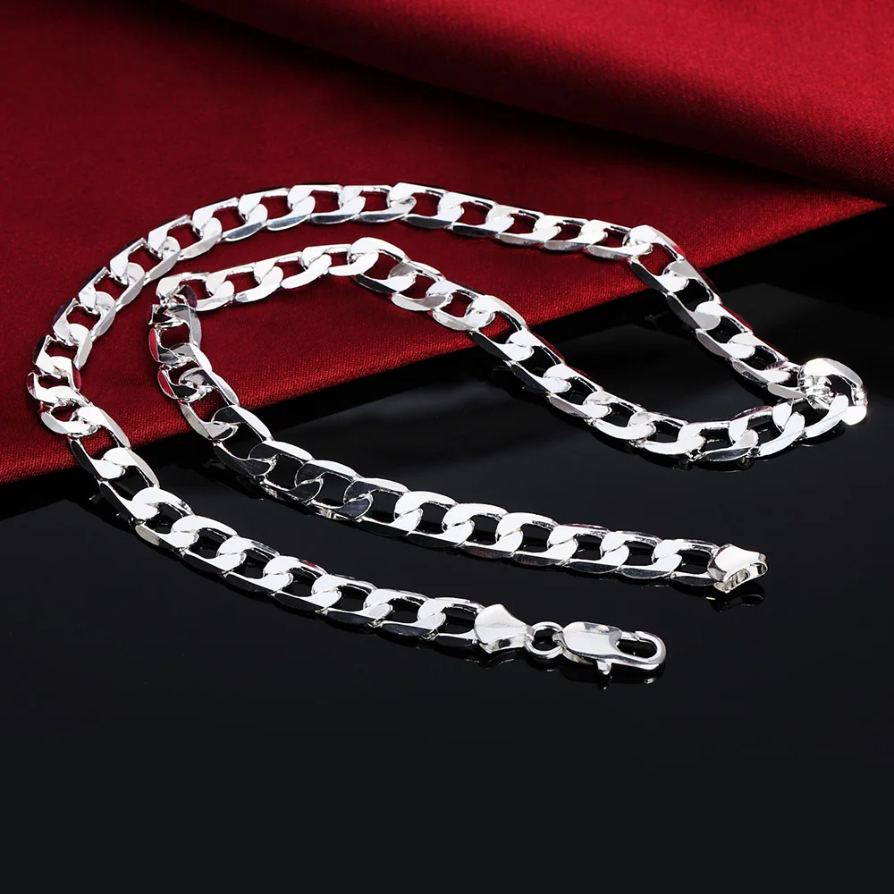 Colar em prata esterlina 925 p - 925 Sterling Silver Chain Necklace Men avaliação e preço