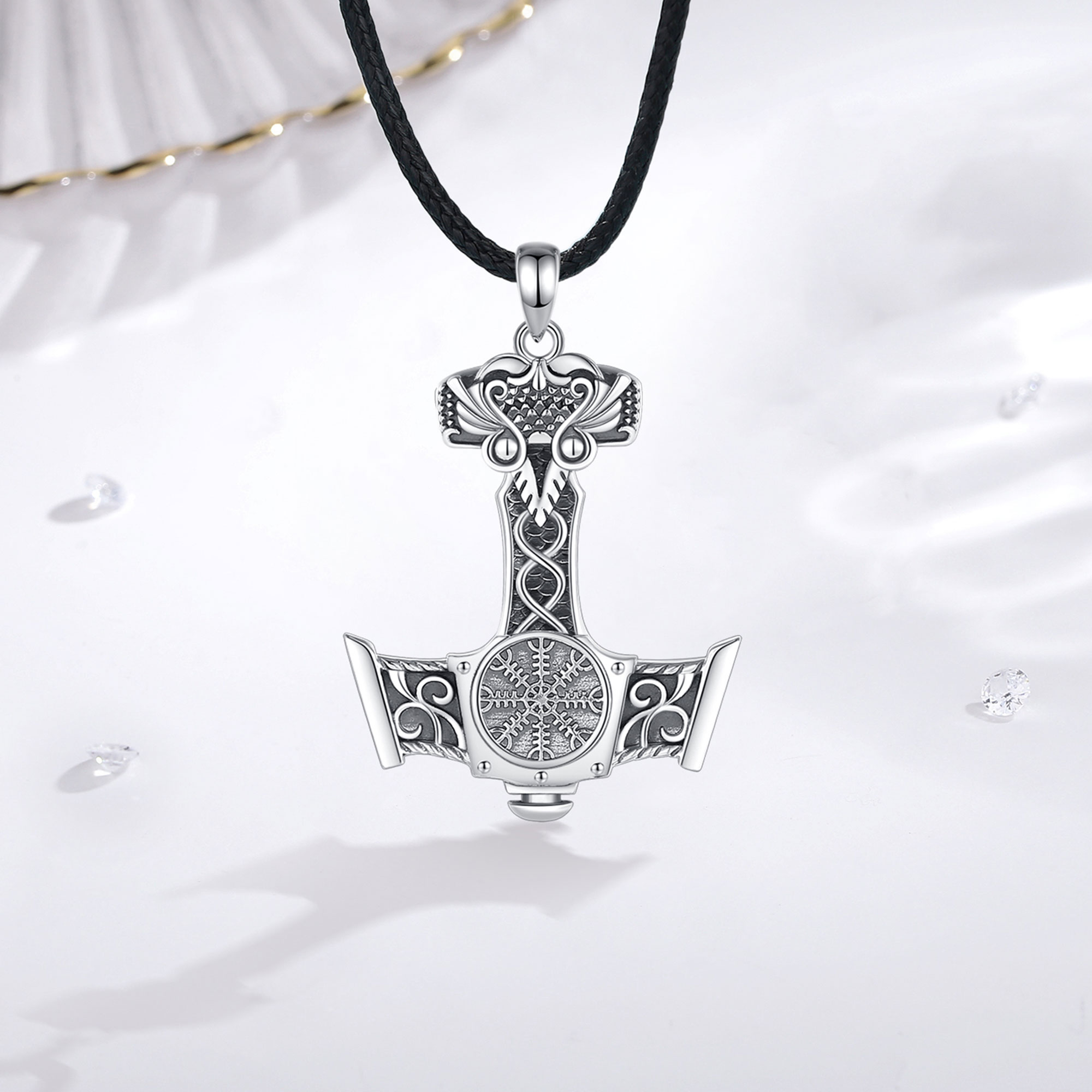 Eudora 925 prata esterlina nór - 925 Sterling Silver Chain Necklace Men avaliação e preço