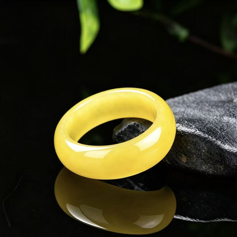 Anel de jadeíta genuína de gra - Rings avaliação e preço