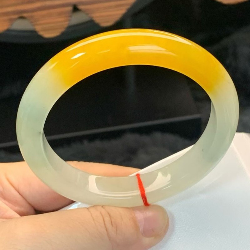 Pulseira de jade amarelo, natu - Bracelets avaliação e preço