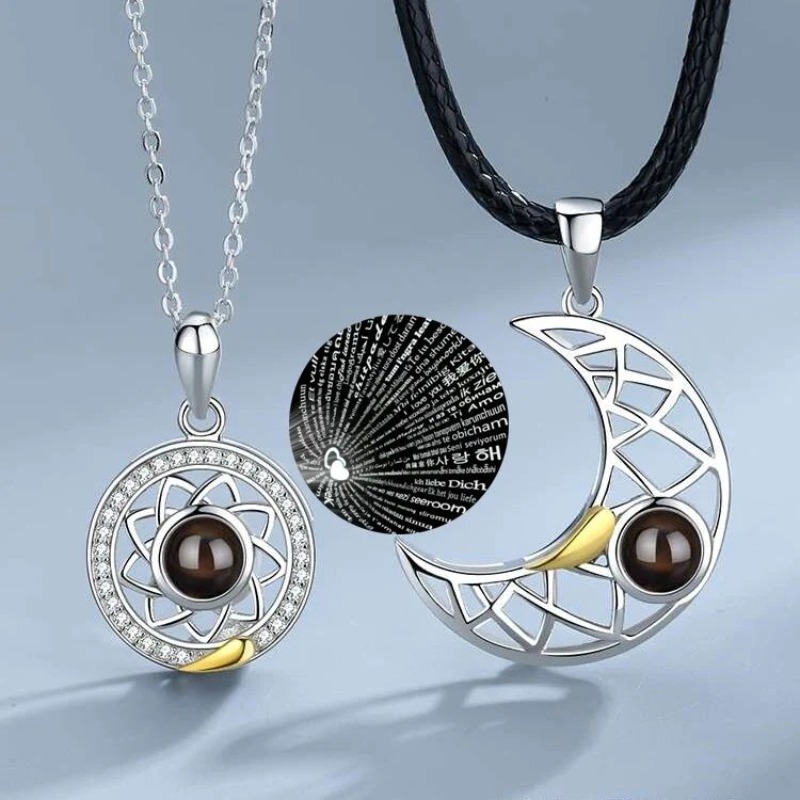 1 par de casal magnético combi - Magnetic Couple Matching Necklaces avaliação e preço