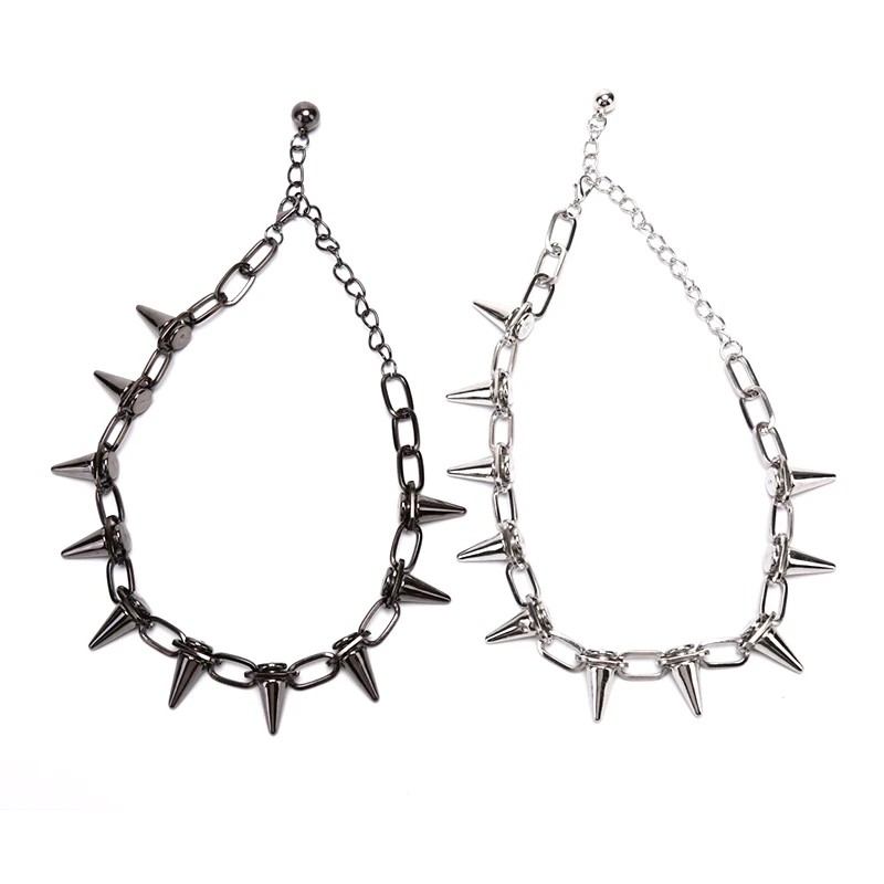 Colar com gargantilha de corre - Goth Punk Spike Choker avaliação e preço