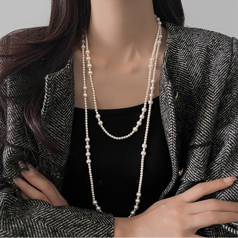 Colar longo de pérolas multica - Pearl Choker Necklace Vintage avaliação e preço