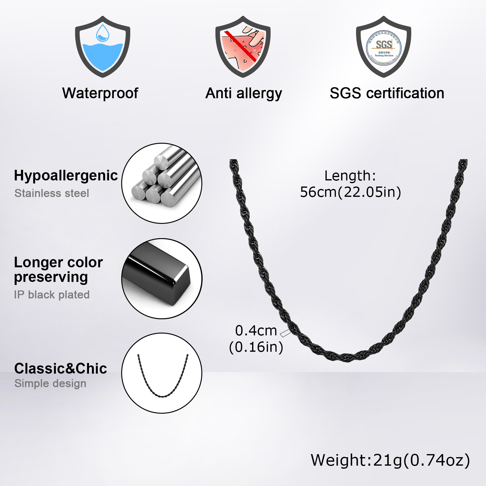 Colar de Corda Vintage Punk pa - Cuban Link Chain 12Mm avaliação e preço