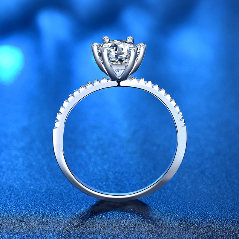 S925 anel de noivado de casame - Moissanite Engagement Ring 1 Carat avaliação e preço