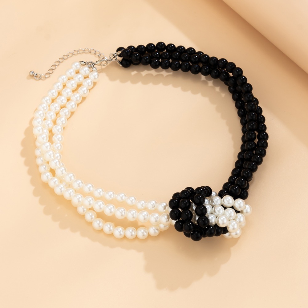 Colar de Pérolas Imitadas Mult - Pearl Choker Necklace Vintage avaliação e preço