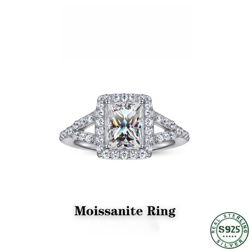 Anel de moissanite de 1 quilat - Moissanite Engagement Ring 1 Carat avaliação e preço