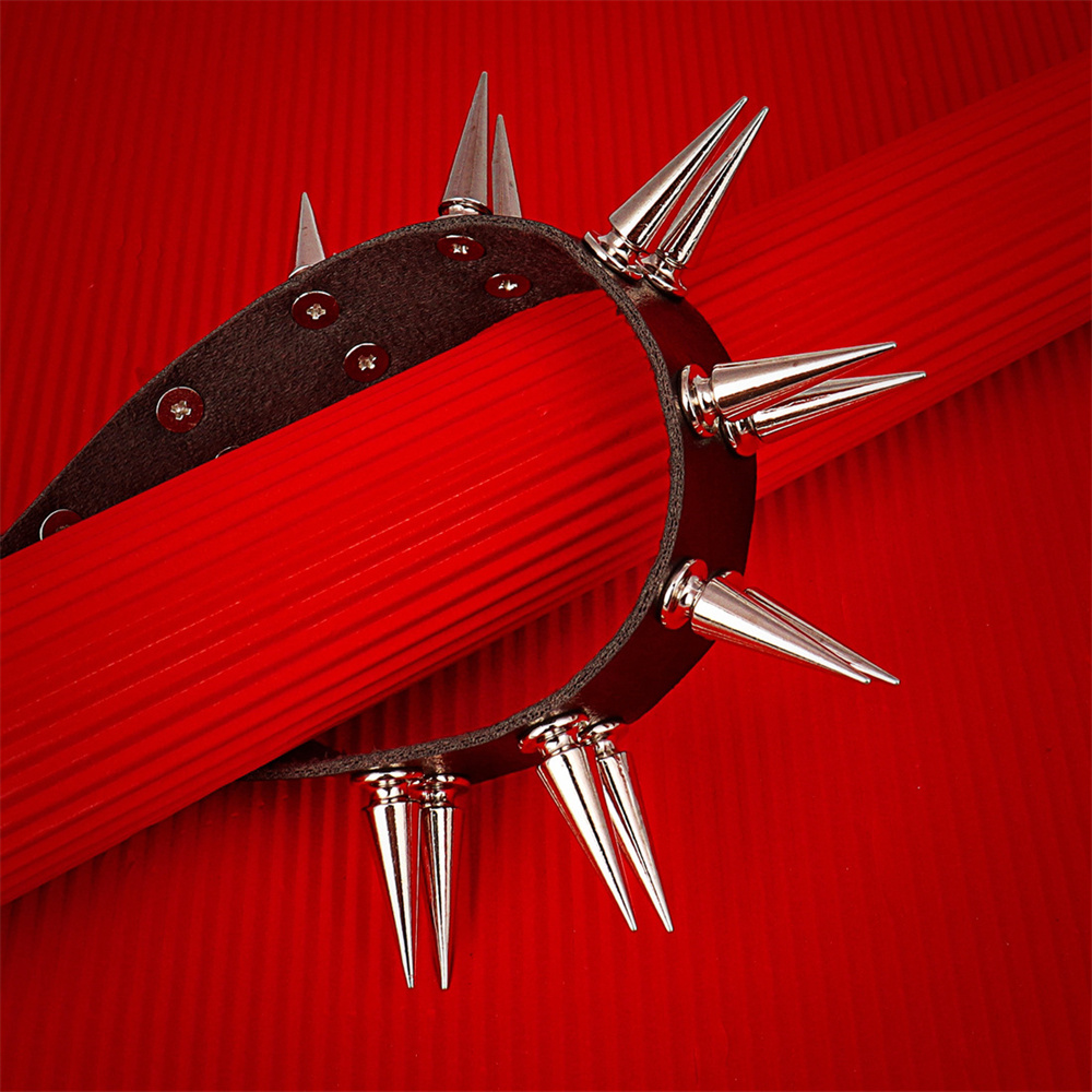Gargantilha longa cravada para - Goth Punk Spike Choker avaliação e preço