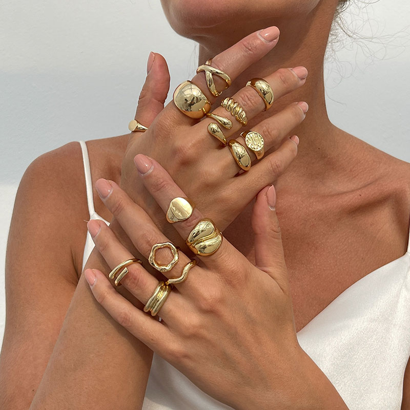 Moda vintage anéis de metal pa - Vintage Punk Knuckle Rings Set avaliação e preço