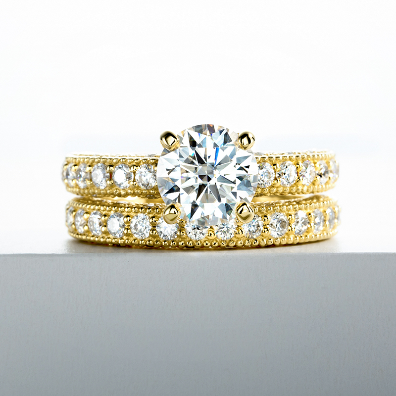 Conjunto de Anéis para Mulhere - Moissanite Engagement Ring 1 Carat avaliação e preço