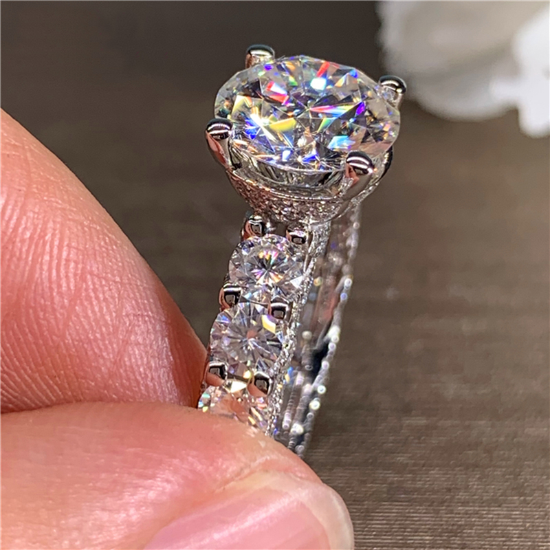 Anel de Noivado Personalizado  - Moissanite Engagement Ring 1 Carat avaliação e preço