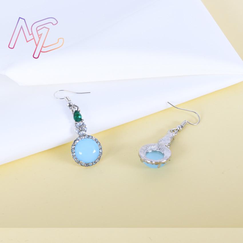 Azul natural jade brincos vint - Earrings avaliação e preço