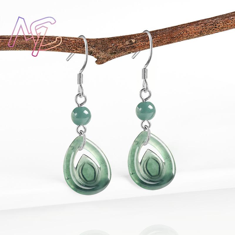 Brincos de Gota de Água em Jad - Earrings avaliação e preço