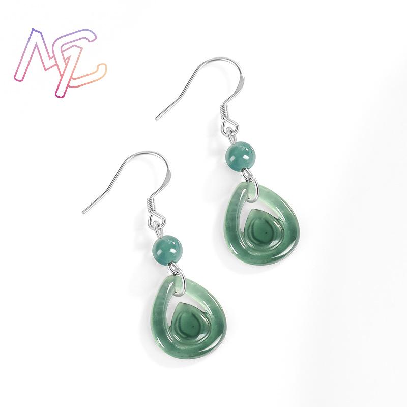 Brincos de Gota de Água em Jad - Earrings avaliação e preço