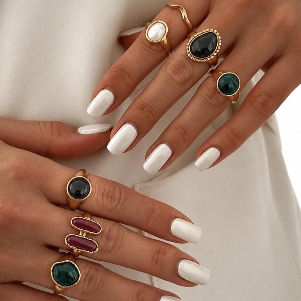 IngeSight.Z Conjunto de 7 Peça - Vintage Punk Knuckle Rings Set avaliação e preço