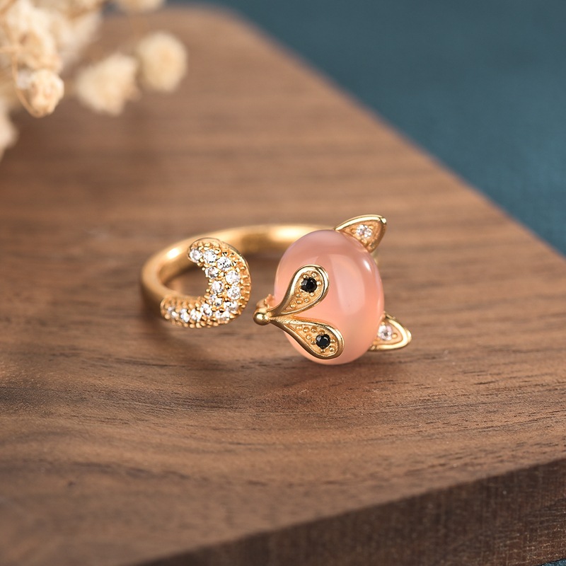Anéis de raposa de jade natura - Rings avaliação e preço