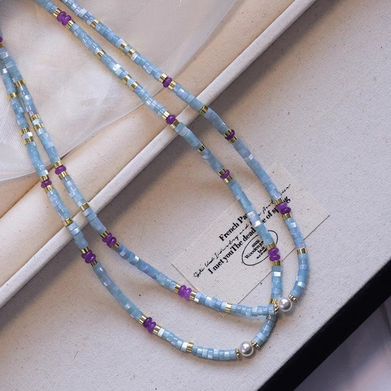 Colares de Contas de Cristal R - Pearl Choker Necklace Vintage avaliação e preço