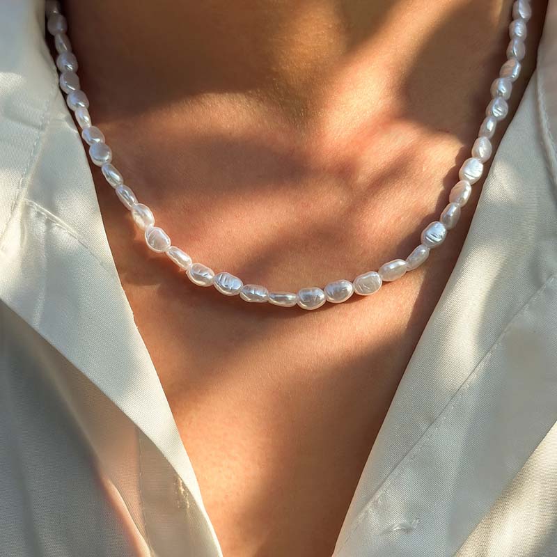 Gargantilha de pérolas imitada - Pearl Choker Necklace Vintage avaliação e preço