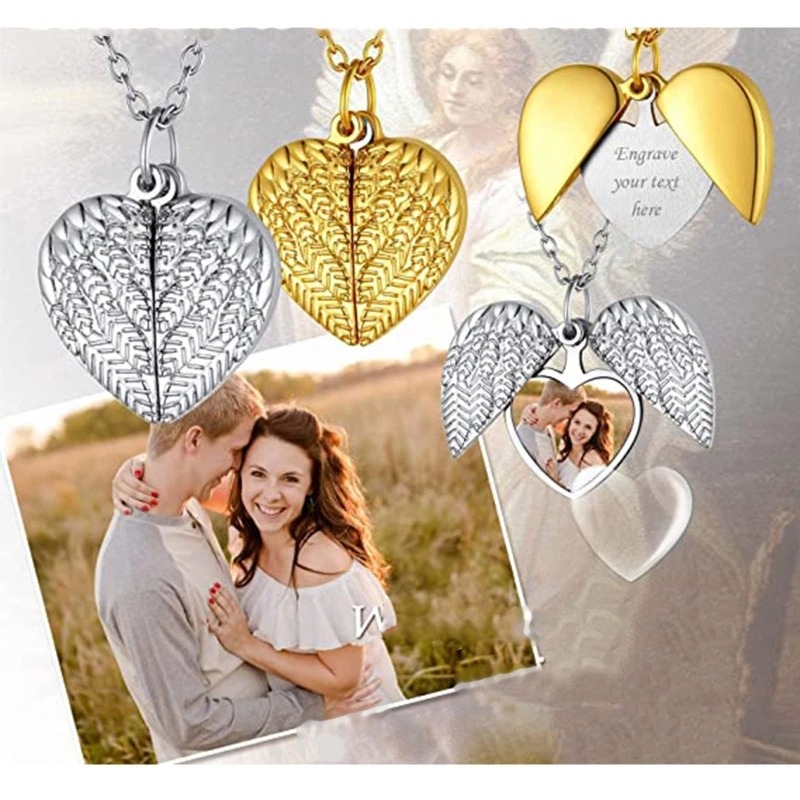Foto personalizada coração med - Heart Locket Necklace Photo avaliação e preço