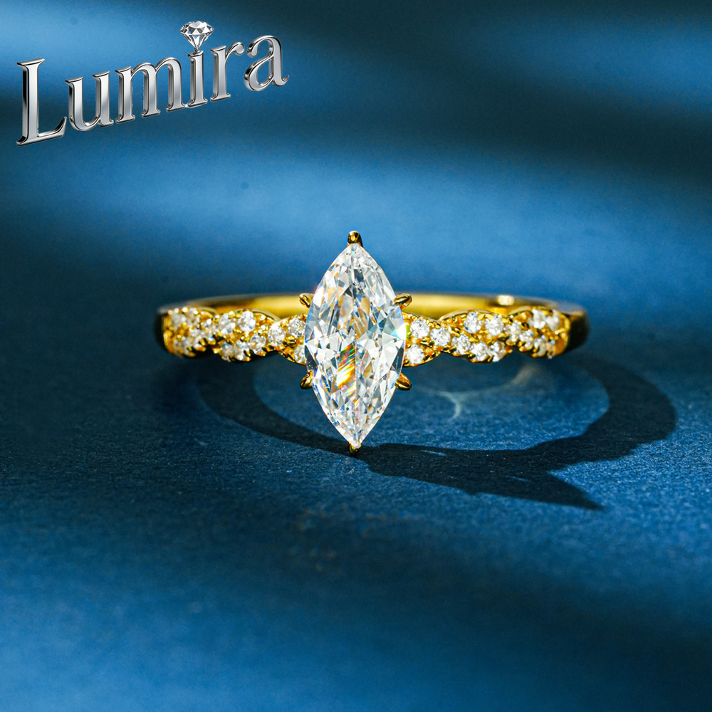 Anel de Moissanite Lumira 100% - Moissanite Engagement Ring 1 Carat avaliação e preço