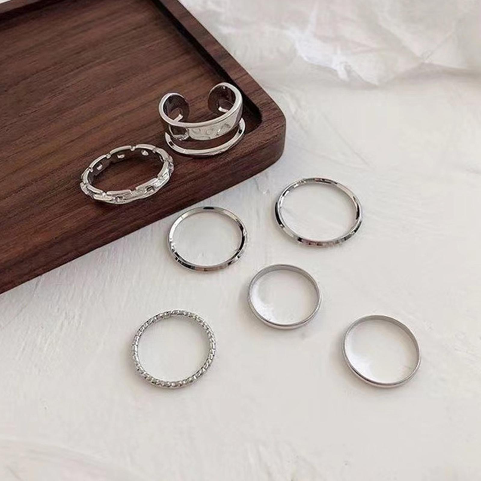 Conjunto de Anéis Hip Hop Femi - Vintage Punk Knuckle Rings Set avaliação e preço